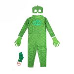 لباس، نقاب، دستکش و جوراب شخصیت gekko لباس سبز pjmask