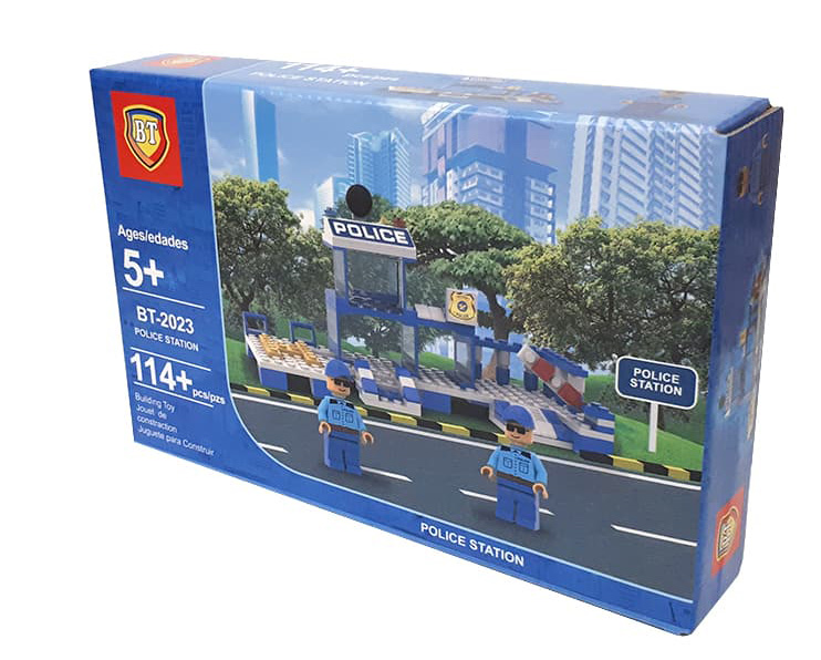روی جعبه لگوی ساختنی ایستگاه پلیس مدل bt2023