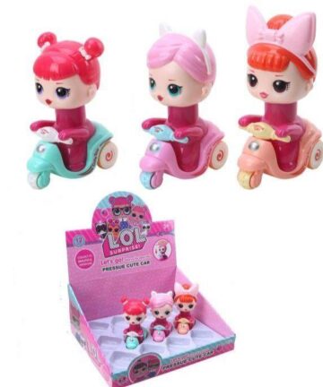 دختر موتور سوار فشاری صورتی ال او ال